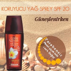 Koruyucu Yağ Sprey SPF20